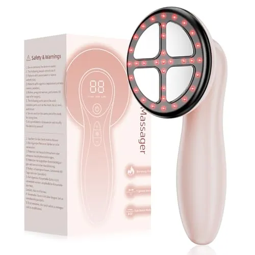 Masajeador Anticelulítico, Celulitis Masajeador Electrico para Masaje de Cintura, Abdomen, Glúteos, Brazos, Piernas y Espalda (Oro Rosa)