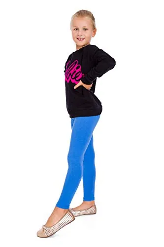 FUTURO FASHION Leggings de Algodón para Niñas | Pantalones Largos Cómodos para Niñas 2–13 Años | Multicolor | Leggings Infantiles de Uso Diario o Escolar