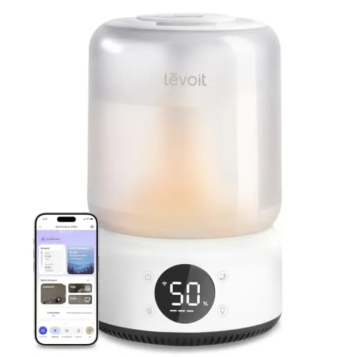 Levoit Humidificador 4,2L hasta 42H, Inteligente, Blanco, NeoClassic 450S