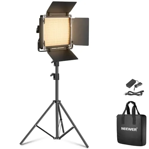 NEEWER NL660 Kit LED Luz de Video Bi Color con Soporte, 2 Piezas