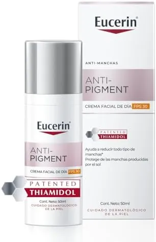 Eucerin Anti-Pigment Crema de Día con FPS 30 (50 ml), crema antimanchas para una piel más uniforme y radiante, con filtros UV y Thiamidol, hidratante facial para todo tipo de pieles