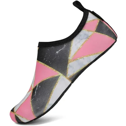 Unisexo Zapatillas de Playa Respirable Ligeros Secado Rápido Zapatos de Agua Surf Natación Antideslizante Calzado Baño, Water 36/37