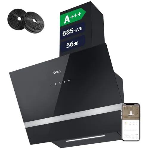 CIARRA CBCB6736H Campana Extractora de Pared 60cm Clase A+++ WIFI
