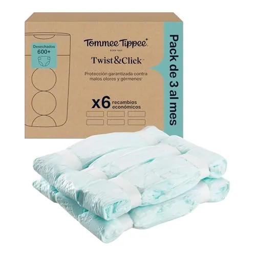 Tommee Tippee Bolsas de recambios para contenedor de pañales Twist & Click