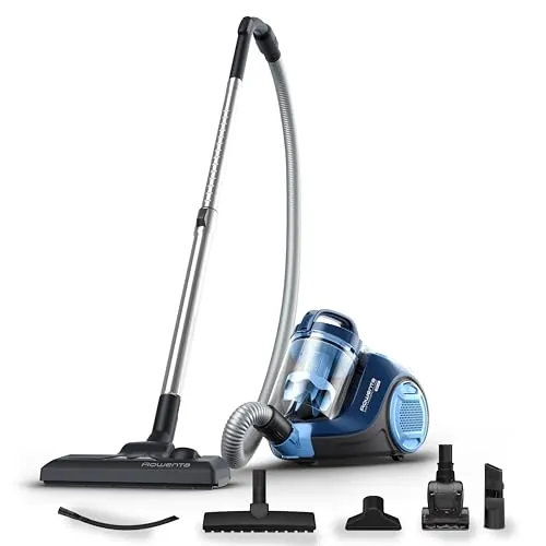 Rowenta Swift Power Cyclonic, Aspiradora sin bolsa, 900 W de potencia máxima del motor, kit limpieza total, 3 niveles de filtración, depósito de 1,2 L, RO2981EA