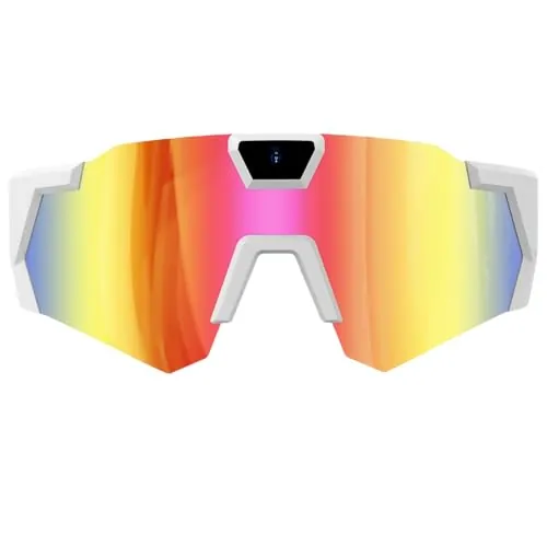 Gafas Inteligentes con cámara – Dispositivo de grabación Deportiva | Gafas de Sol para cámara, para Corredores, esquiadores, Snowboarders, Senderismo, Motociclistas, Ciclismo, esquí, Senderismo