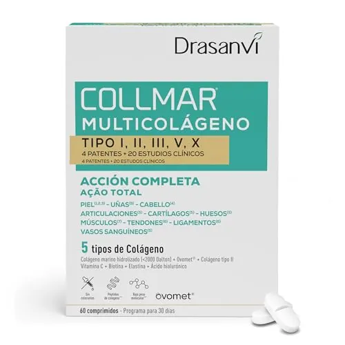 Drasanvi Colageno Complex + Acido Hialuronico, Vitamina C,Biotina,Magnesio
