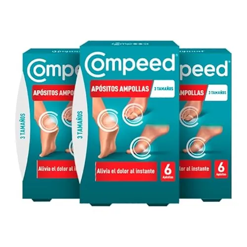 COMPEED Ampollas Surtido, Apósitos Hidrocoloides Contra Rozaduras, Pack 3 x 6 uds.