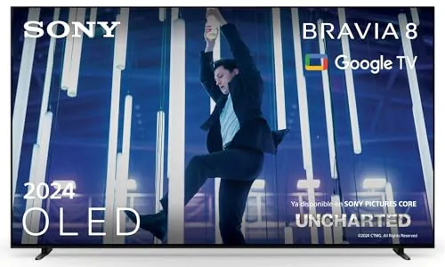 Sony BRAVIA 8 OLED 55" – Televisor 4K HDR con Dolby Vision Atmos, IMAX Enhanced y Procesador Cognitive XR, Google TV, 120Hz, Ideal para Cine y Gaming con PS5 – Negro