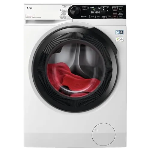 AEG LWR7316O4Q Lavasecadora de Carga Frontal, Lava 10 Kg Seca 6 Kg, Libre Instalación, 1600 rpm, Conectividad WiFi, Autodosificación, Programa NonStop, Panel LCD, Blanco, Clase D