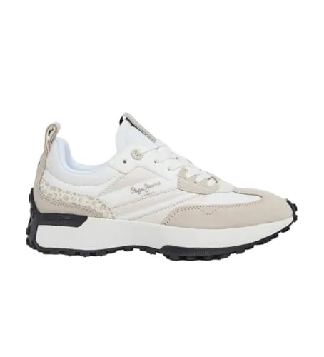 Pepe Jeans Zapatillas de Piel Lucky Print Blanco