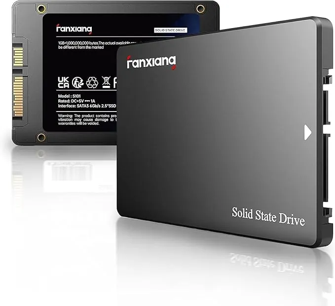 fanxiang S101 4TB SSD SATA III 6Gb/s 2.5" Unidad Interna de Estado sólido, Velocidad de Lectura de hasta 550MB/seg, Compatible con computadoras portátiles y PC de Escritorio (Negro)