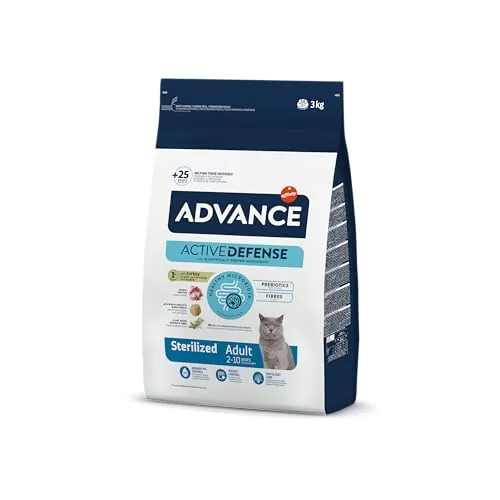 Advance Cat Adult Sterilized, Pienso para Gatos Adultos Esterilizados con Pavo, 3kg
