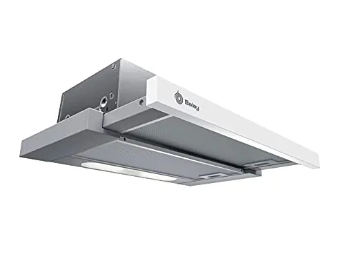 Balay, Campana Telescópica, 60 cm, 3 Potencias, Inox / Blanco, 3BT262MB