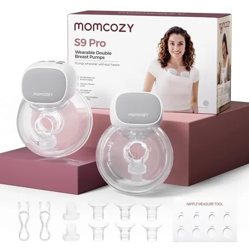 Momcozy S9 Pro Sacaleches Actualizados, 2 Modos, 9 Nivele, Succión 285 mmHg