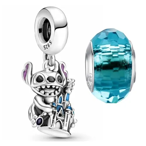 HappyStar Bead Charms para Charms Pulsera Collar Joyería Europea, Bead Charms para Mujer, Colgante Plata de Ley 925