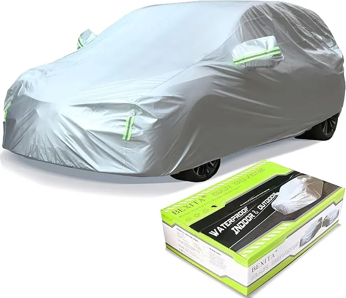 Funda de Coche Exterior Funda para Coche de Impermeable A Prueba de Polvo A Prueba de Nieve Protección UV para Hatchback Longitud (hasta 430 cm)