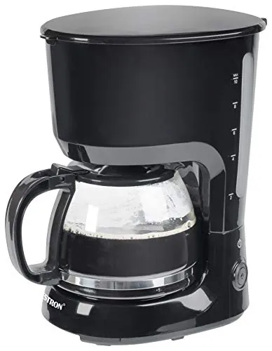 Bestron Cafetera con Placa Caliente, para Café de Filtro Molido, 10 Tazas, 750 Vatios, Negro