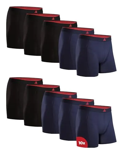 DANISH ENDURANCE Calzoncillos Hombre Boxer de Bambú, con o Sin Bragueta, Suaves y Elásticos, 3 o 10 Pack