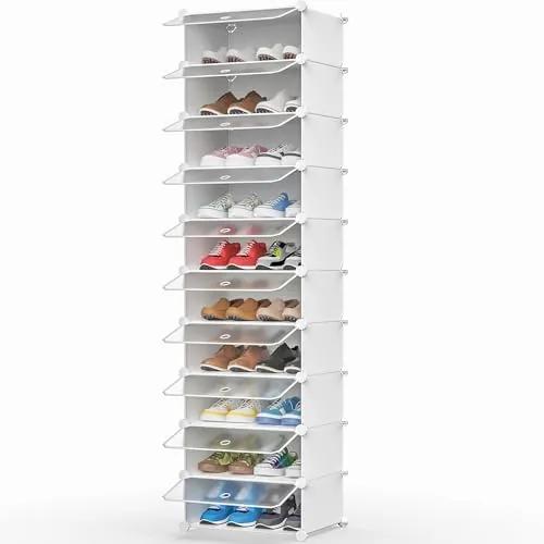 HOMIDEC Zapatero, 10 Niveles Zapatero Entrada Recibidor, Zapatero Estrecho