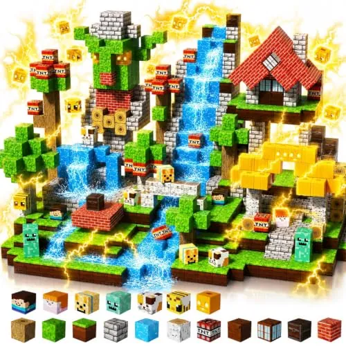 Bloques Magneticos Construccion niños Piezas Construcciones Magneticas