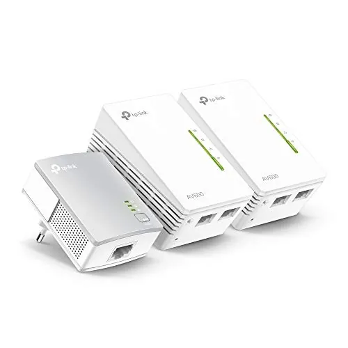 TP-Link TL-WPA4220 TKIT - Adaptador Powerline AV600, Kit PLC WiFi 300Mbps