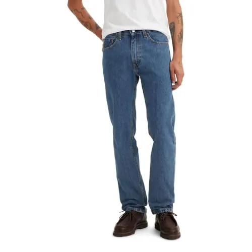 Levi's 505 Regular Fit, Jeans Hombre, Medio Stonewash, 34W / 34L
