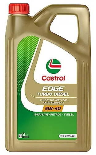 Castrol EDGE Turbo Diesel 5W-40 Aceite de Motor Avanzado Sintético, 5L