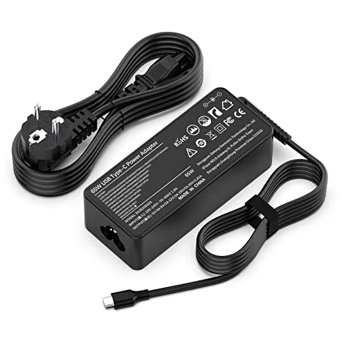 Cargador Portátil USB C 65W Compatible con Lenovo ThinkPad Yoga Series