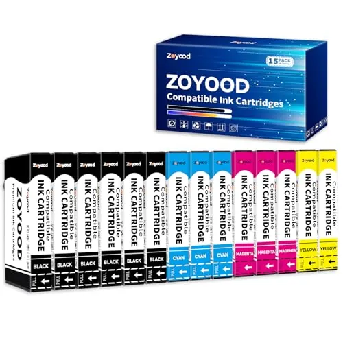 Zoyood Compatible 603XL 603 XL Cartuchos de Tinta Compatible con Expression Home XP-2100 XP-2105 XP-2150 XP-2155 XP-3100 XP-3105 XP-3150 XP-4100, Workforce WF-2810 WF-2820 WF-2830 WF-2835 (15-Pack)