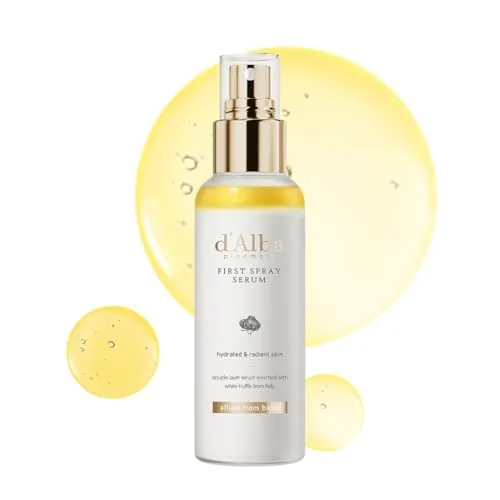 d'alba First Spray Serum con Trufas Blancas Italianas, Cuidado de la piel vegano, bruma facial hidratante para todo tipo de piel, spray multifuncional, Skincare coreano (100ml)