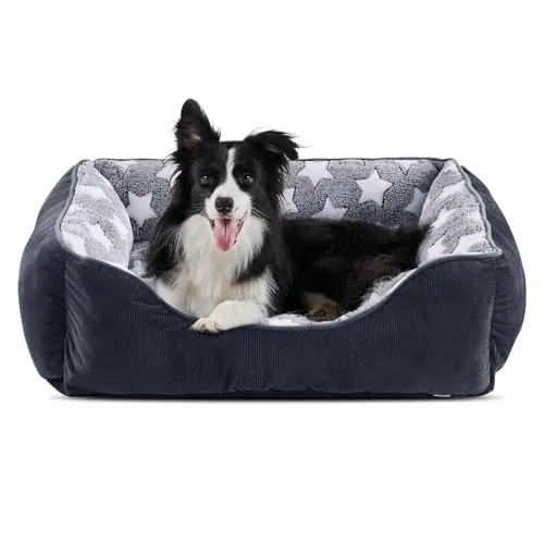 FURTIME Cama para Perros Grandes Antideslizante Antiestres - Colchon Lavable, Caseta, Cuna, Sofa