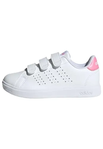 adidas Unisex niños Advantage Base 2.0 Children Shoes, Cloud White/Bliss Pink/Core Black, 28 EU