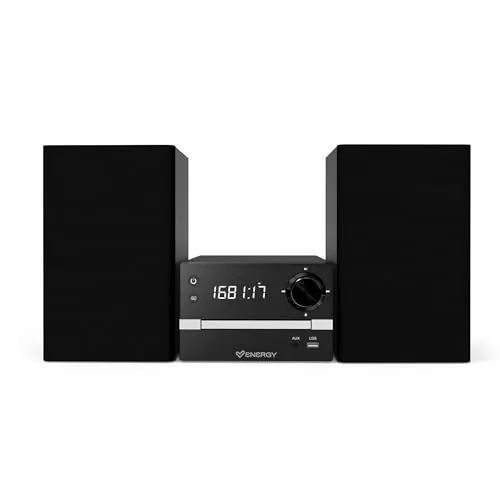 Energy Sistem Home Audio 7 Micro Hi-Fi (Microcadena con Bluetooth, 30 W, FM Radio, USB MP3, Audio-in)