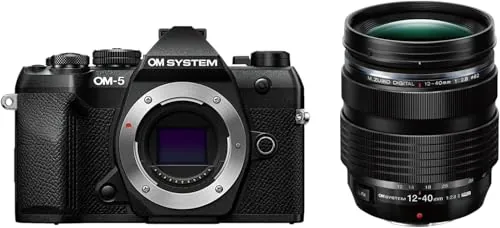 OM System OM-5 Mark II Cámara MFT y Objetivo 12-40mm F2.8 Pro II, Negro