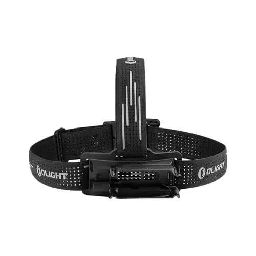 OLIGHT Correa principal y superior para la diadema para Perun 3 (Negro)