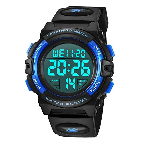 BEN NEVIS Reloj Digital para Niños para Deportes al Aire Libre Multifunción Resistente al Agua Reloj Digital con Alarma LED y Fecha de Calendario para Niños de 6 a 15 Años