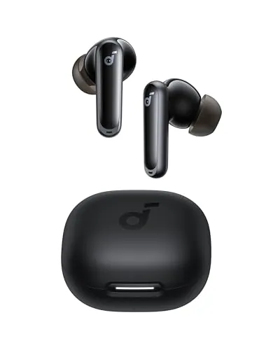 Soundcore de Anker P40i Auriculares Inalámbricos Bluetooth con Cancelación de Ruido Adaptativa al Entorno, Graves Intensos, 60 Horas, Soporte para teléfono, IPX5, Carga Inalámbrica, Bluetooth 5.3