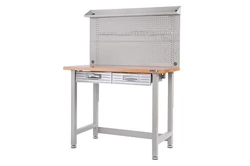 Seville Classics Banco de Trabajo, 121,9 x 60,9 x 166 cm, Granito