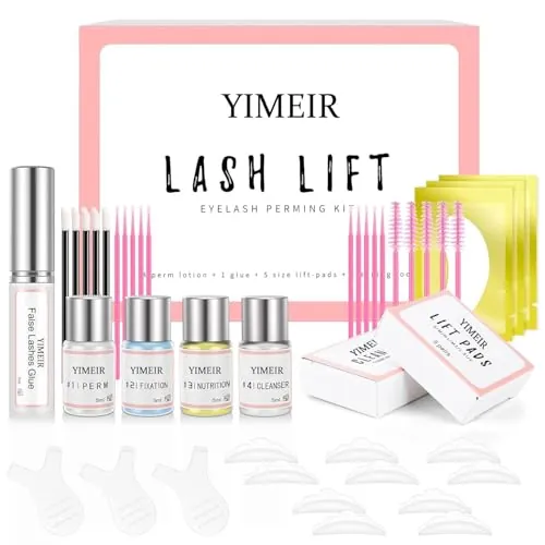 Lifting Pestañas Kit, 2026 Kit de Levantamiento de Pestañas Mejorado,Kit de Permanente de Pestañas Rizador Semipermanente Profesional, Adecuado Para Salón y Uso Doméstico