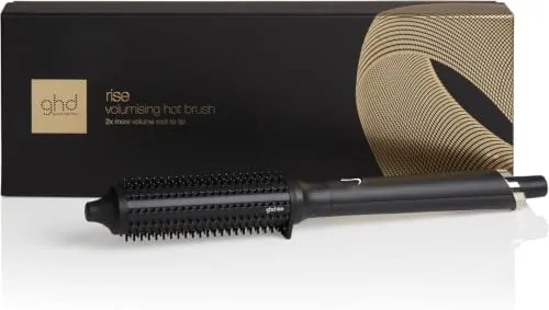 ghd Rise - Cepillo Térmico Eléctrico, 2x Más Volumen - Para Todo Tipo de Cabello - Color Negro, ( Enchufe Europeo)