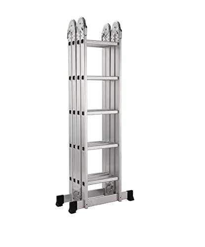 TREPPE Escalera Articulada Plegable Multifunción Aluminio 4x5 escalones