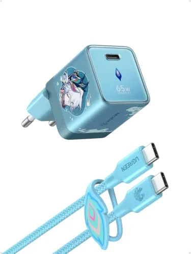 UGREEN Nexode Air 65W Cargador USB C Carga Rápida con Cable USB C (Honkai)