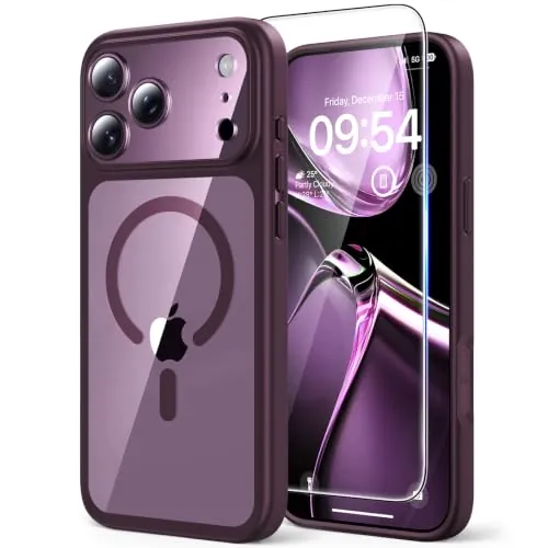 TAURI Funda Magnética para iPhone 18 Pro MAX 6.9", Borgoña