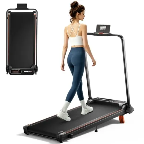 Abonow Cinta de Correr con Inclinación Manual del 8%, Pequeña Cinta de Correr para Casa, Cinta de Andar Debajo del Escritorio para Oficina, Motor 3.0HP 1-10km/h, Plegable, Sin Montaje, Máx.100kg