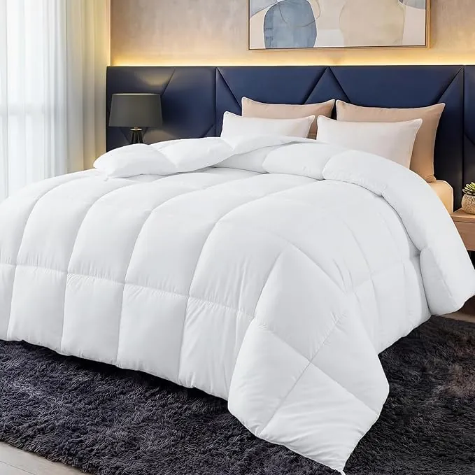 Utopia Bedding Edredón nórdico 135x200 cm, Edredón para Todas Las Estaciones para Cama 80 con 280 gr/m² Filamento de Poliéster en 100% Microfibra (Blanco)