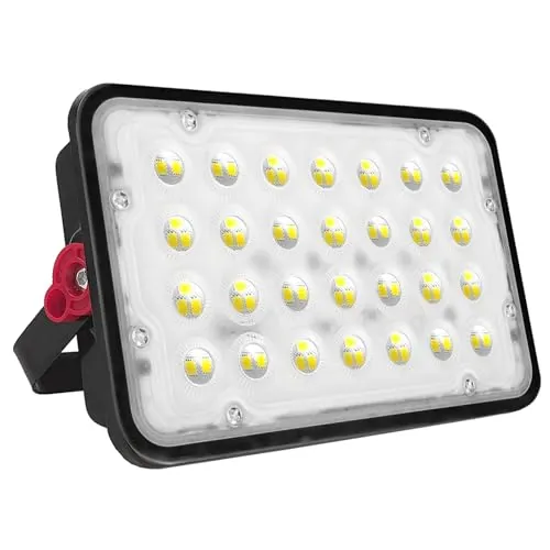CREATESTAR Focos LED Exterior 50W, 5000LM IP66 Impermeable Proyector LED Exterior, foco exterior de Floodlight, foco blanco frío de 6500K, luz de inundación para almacén garaje jardín patio