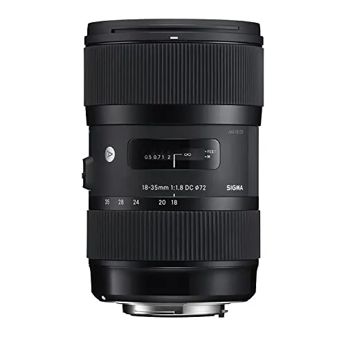 Sigma 18-35mm f/1.8 DC HSM - Objetivo para Canon (distancia focal 18-35mm, apertura f/1.8-16, diámetro: 72mm) color negro