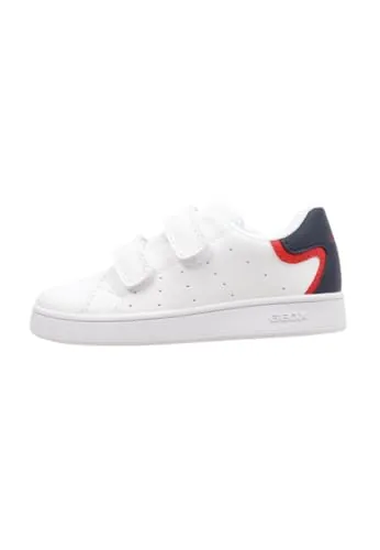 Geox - B ECLYPER Boy A, Zapatillas Bebé - Joven, White/Multicolor,