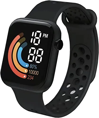 AOMiGT Reloj inteligente para niños, resistente al agua, reloj deportivo para niños y niñas de 3 a 12 años (negro)